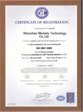 Company certificate