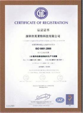 Company certificate