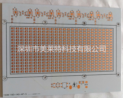 Linear High Voltage LED Lamp Aluminum Substrate PCB